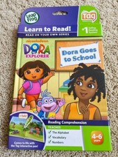 Leap Frog TAG Reading System-Dora The Explorer Dora Goes To School Learn to Read