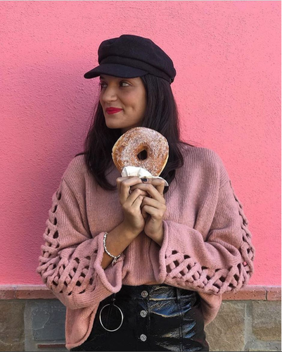 ZARA NEW WOMAN SWEATER WITH BRAIDED 