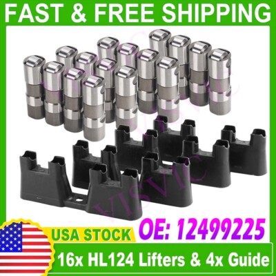 Hydraulic Lifter Additive Hydraulic Roller Lifters And 4 Guides Trays Replace Libya Model Engine