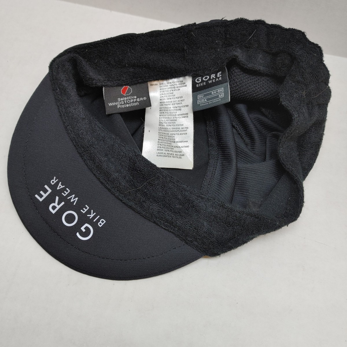 Gore Bike Wear Wind Stopper Road Cycling Cap 3M Reflective Medium