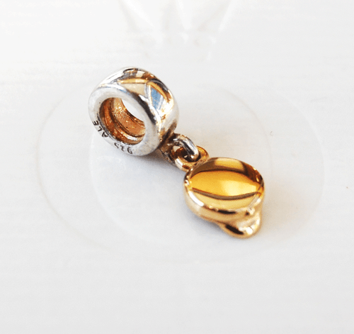 Genuine Pandora Silver and 14ct. Gold Graduation Cap - 790118 retired - Foto 1 di 2