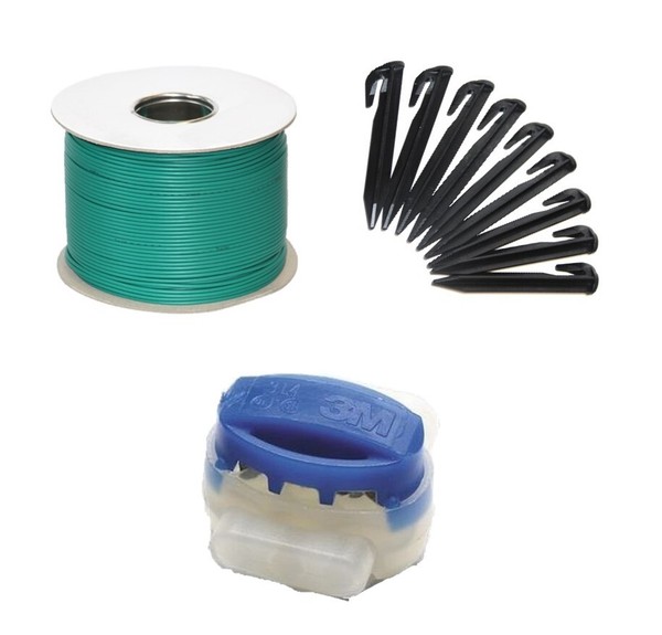 Cable Genisys 250 m + 200 ganchos + 10 conectores para robot cortacésped Lidl PARKSIDE® 