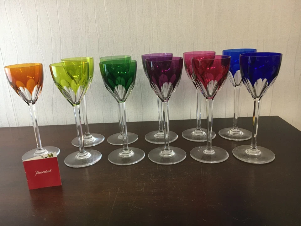 7 Bicchieri da Vino Modello Genova IN Cristallo Di Baccarat ( Costo Un Pezzo) - Immagine 2 di 4