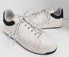 Emporio Armani X4X264XN0Q1 White Leather Black Heel Sneakers sz 10