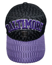 BALTIMORE & Metal B Team color Adjustable Curved Visor Baseball Cap Hats LOT