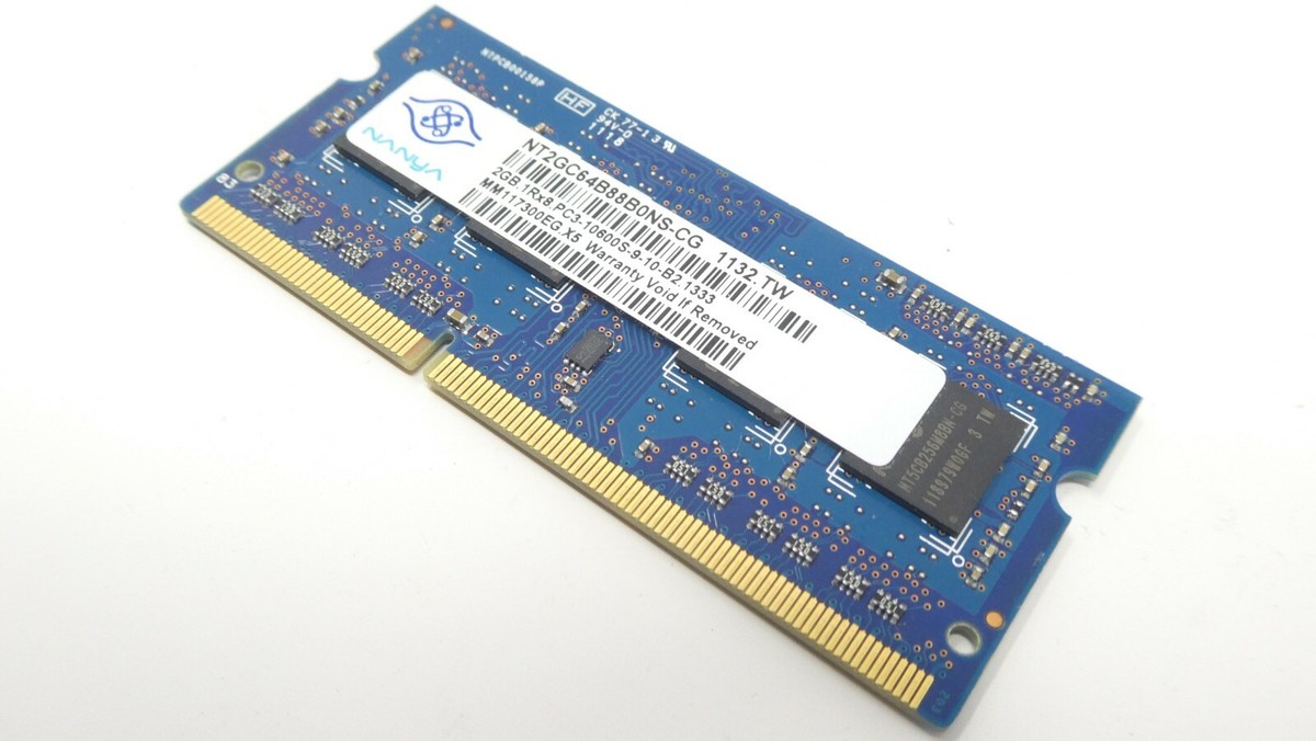 Nanya NT2GC64B88B0NS-CG 1x2GB PC3-10600S-9-10-B2 DDR3- 1333Mhz