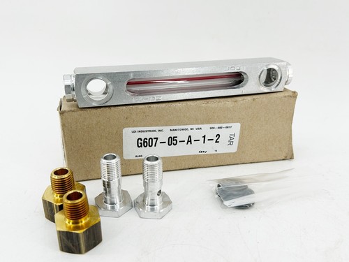 New LDI Idustries G607-05-A-1-2 Level Sight Gauge 290 PSI 1/2" Thread