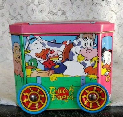Disney Duck Farm Country Wagon Tin Donald Duck, Huey, Dewey, Louie. EX.COND**