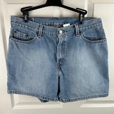 Women's Vintage Levi's High Rise Jean Denim Shorts Size 14 Cotton