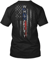 Whitley Family American Flag T-Shirt Made in the USA Size S to 5XL