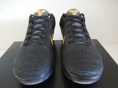 NIKE KOBE Ⅺ ACE 29cm NIKE KOBE XI 11 ELITE LOW FLYKNIT BLACK-GOLD-PURPLE SZ 10.5