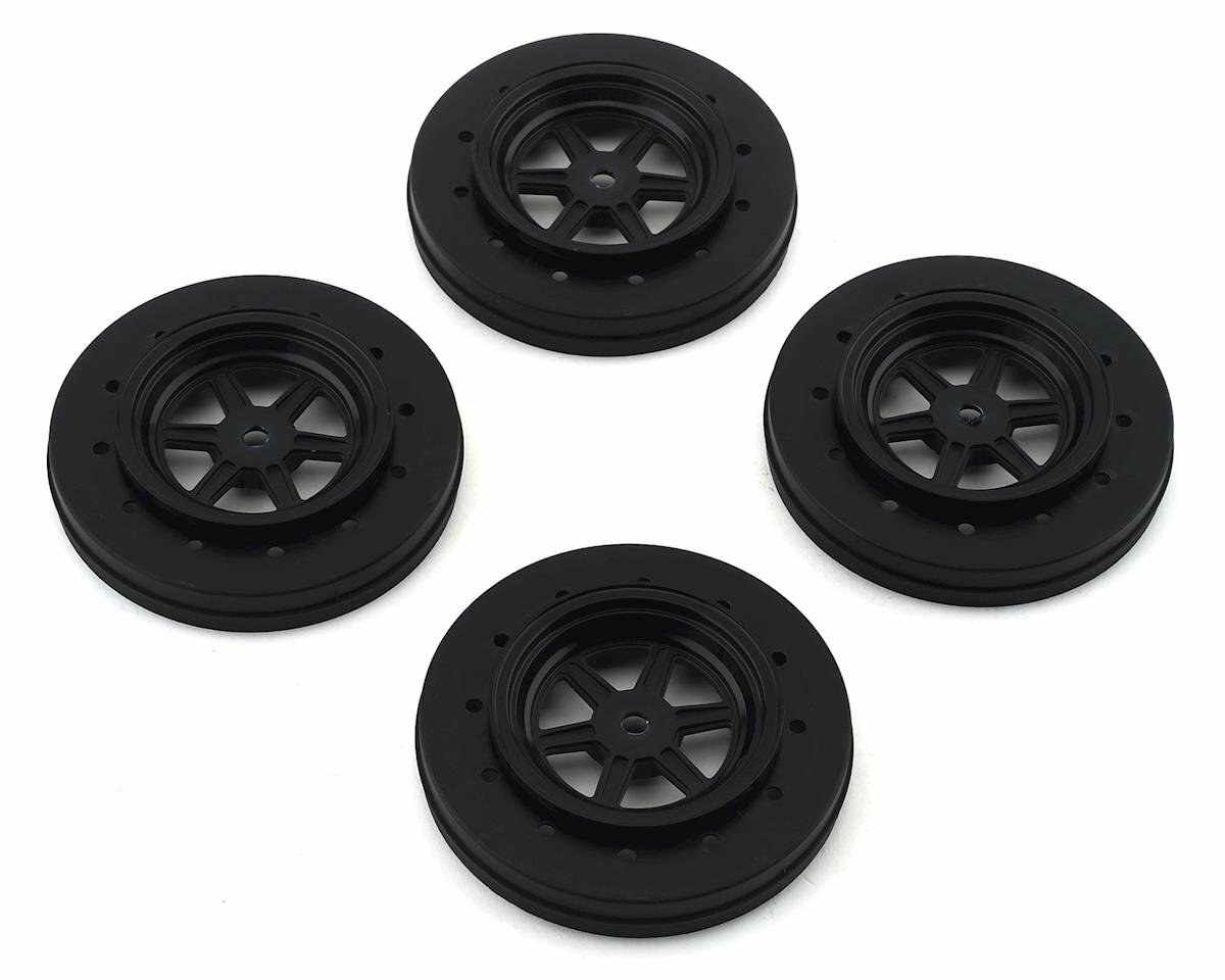 DE Racing DER-GDF-AB Gambler Drag Racing Front Wheels (Black