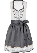 2-tlg Dirndl mit Schürze Kniefrei Gr 36 bis ...
