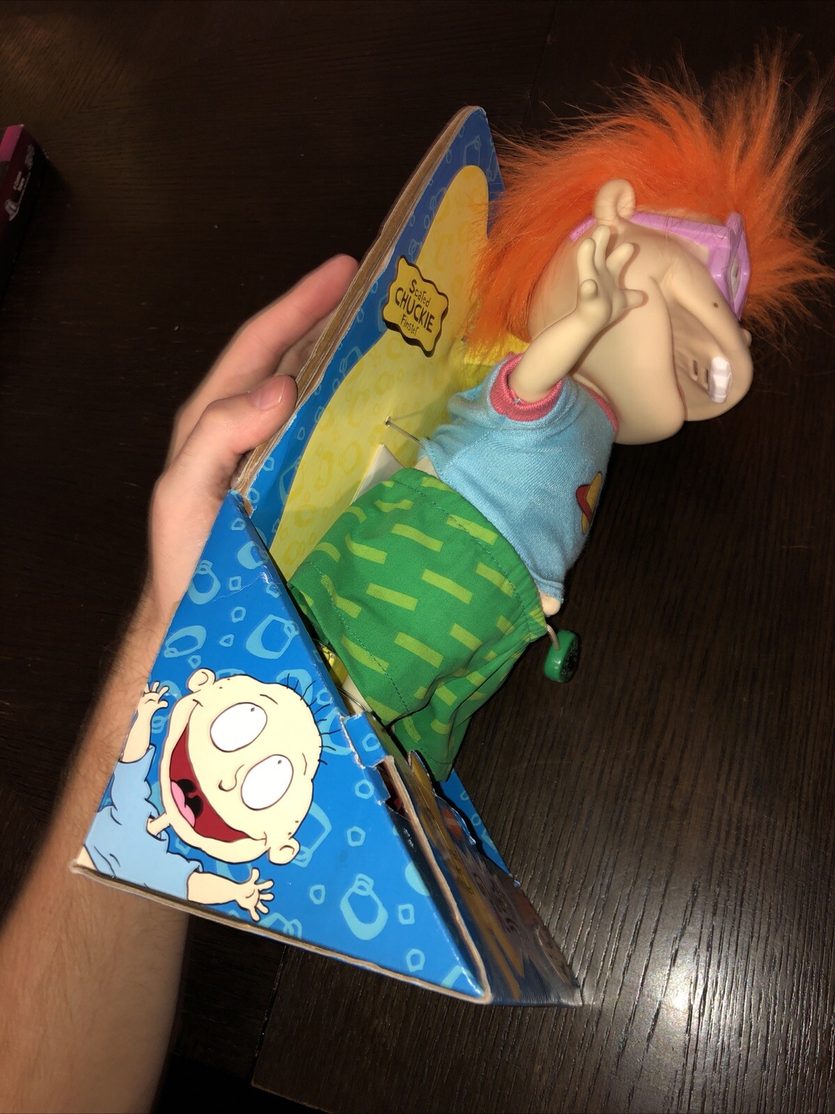 Nickelodeon Rugrats Chuckie Finster Scared Scream and Shake Doll 1997 ...