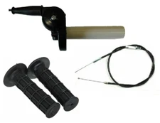 Gunnar Gasser Style Twist Throttle w Grips & Cable Black Mikuni VM34