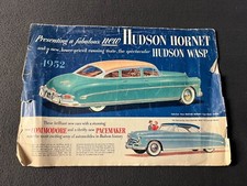 1952 Hudson Sales Brochure Dealership Hornet Commodore Wasp Pacemaker Original