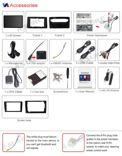13.1'' 2K CarPlay Stereo Radio For Nissan Altima 2018-2021 Android 14 GPS 4+64GB - Picture 22 of 23