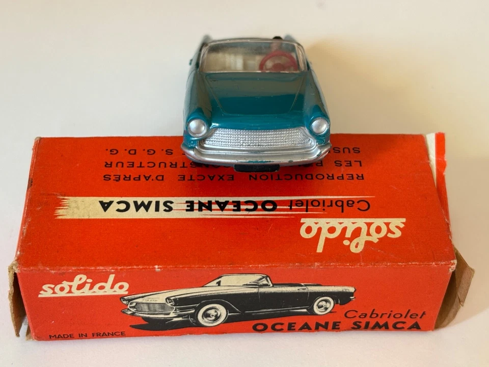 RARE SOLIDO SIMCA OCEAN CABRIOLET N. 110 + ORIGINAL BOX - Immagine 4 di 4