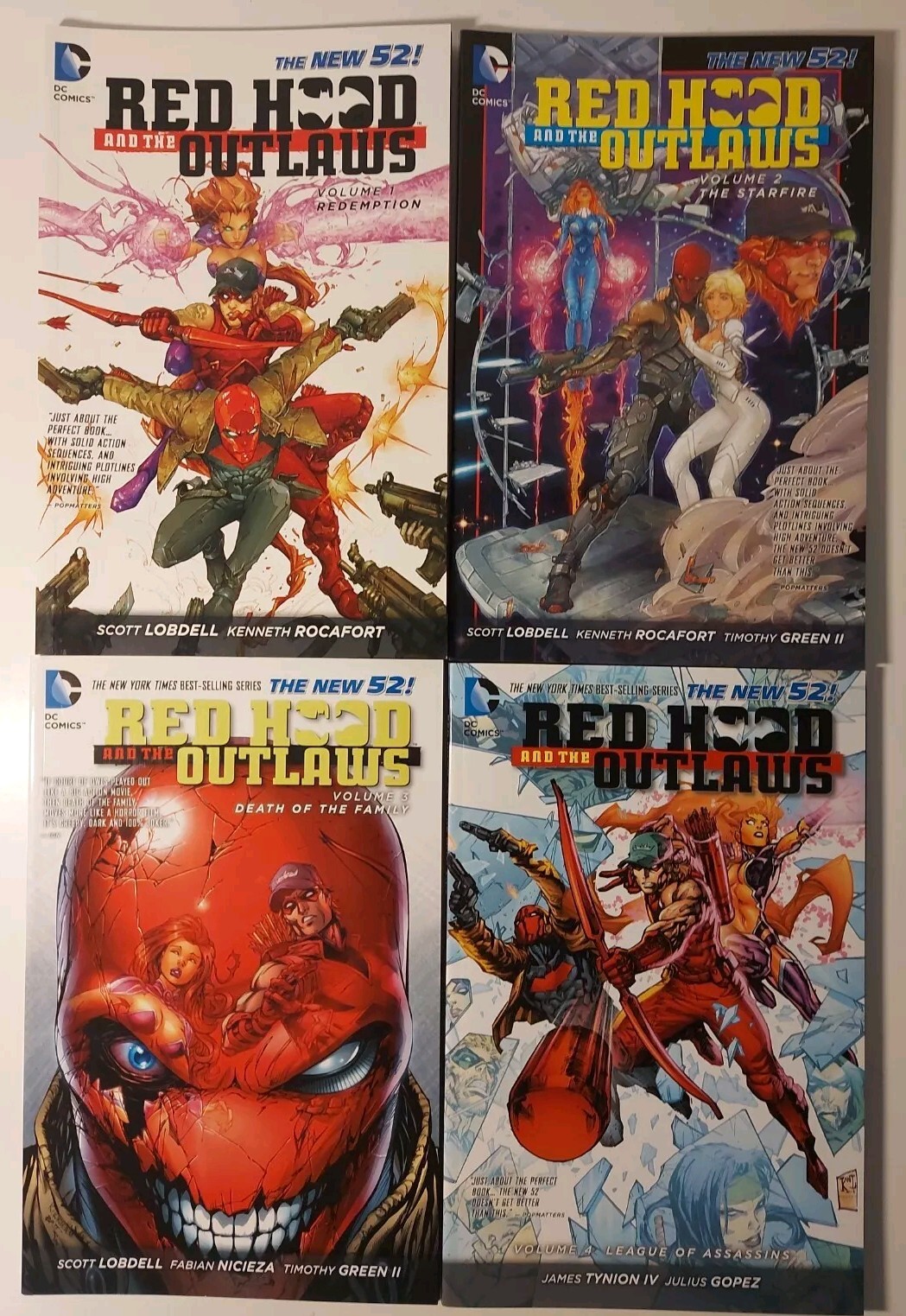 DC New 52 Red Hood And The Outlaws TPB Lot Set Vol 1 2 3 4 Redemption ...