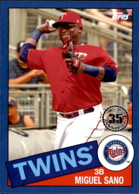 2020 Topps Series 2 MIGUEL SANO 1985 Topps BLUE Parallel Twins #85TB-25