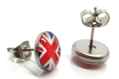 Union Jack Ohrringe Logo Ohrstecker Ohrring Kinder Jungen Mädchen Mode