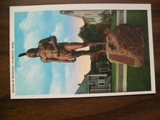 Vintage Postcard - Statue of Massasoit Plymouth Massachusetts (Unused) - (358)