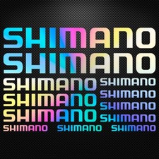 SHIMANO - KIT Holographic Vinyl Decal Stickers Sheet Bike Frame Cycling Bicycle