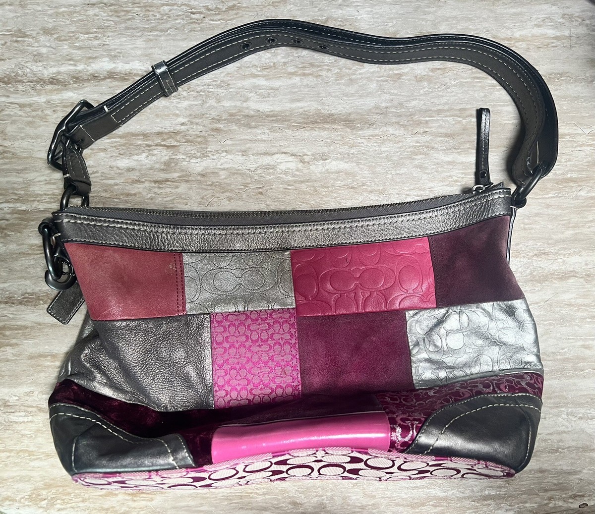 バッグ Coach Patchwork Accessory Porch Hand Bag Coach Leather Patchwork Hobo Bag (Very nice & Rare Bag!) | eBay