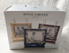 Royal Limited Blue Baby Toddler Picture Frame Album Book Giraffe Holds 4x6 Photo