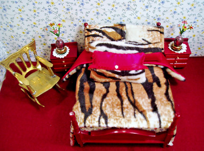 Comforter /Bedding Set -1:12 Scale for Dolls - New - OOK Handmade
