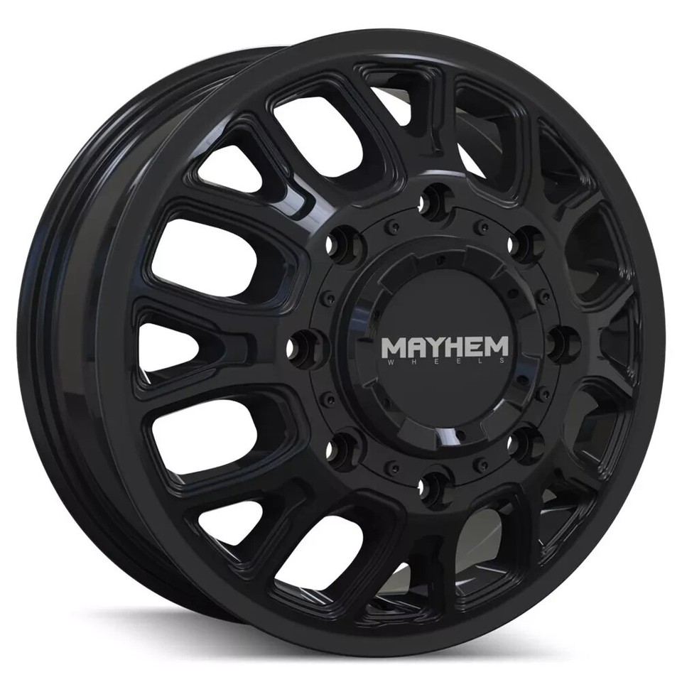 (Set-4) Mayhem Cogent Dually 17x6.5 8x200 -142mm Gloss Black Wheels ...