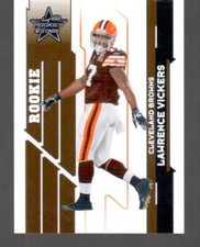 Lawrence Vickers #/D 2006 Leaf Rookie Rc & Stars #124 Numbered 336/999 Browns