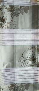 Joka Stoff Gardine Vorhang Beige Gold Beere Transparent Streifen