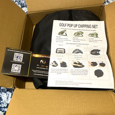 NuLandings Golf Pop-Up Chipping Net Practice Aid Indoor/Outdoor Black