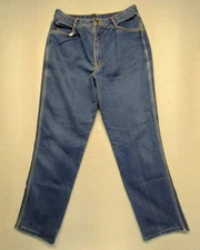 Vintage Gitano Jeans Size 30x29 Womens Medium Wash Blue Denim High Rise Straight