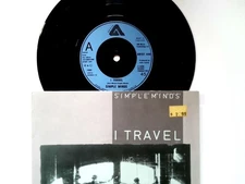 Simple Minds I Travel 7" Vinyl Record UK Synth-Pop New Wave Post-Punk 1982