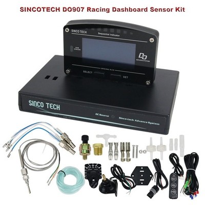 SINCOTECH DO907 Racing Dashboard Sensor Kit Universal 12V Car Race Dash Display