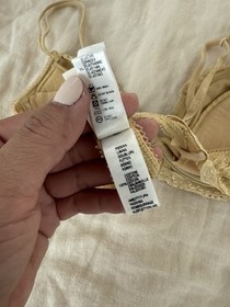 La Perla 2 Yellow Lace Bra US Size 34