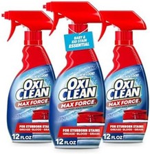 OxiClean Max Force Spray Quitamanchas Paquete de 3 Limpiador de Lavandería 12oz