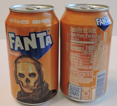 2026 FANTA CALL OF DUTY'S GHOST ORANGE SODA LIMITED EDITION 12oz