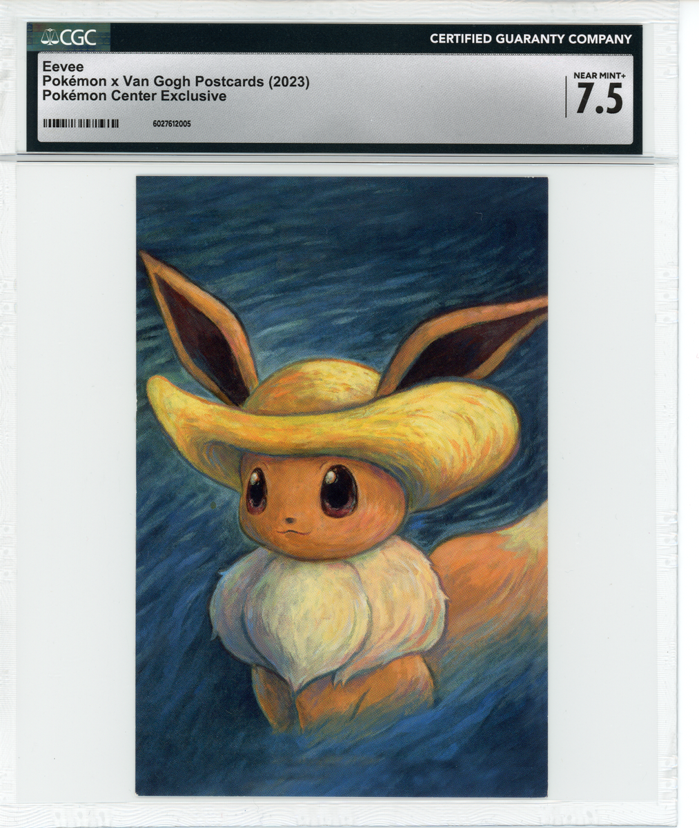 CGC 7.5 NM+ Eevee Pokemon Van Gogh Museum Exclusive Postcard | eBay