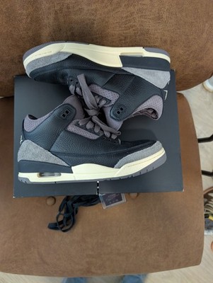 A MA MANIERE x WMNS NIKE AIR JORDAN RETRO III 3 AMM BLACK WYWS - SIZE 8M/9.5W