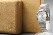 NEAR MINT w/ Box SEIKO Credor 7771-5040 Silver 31mm Quartz Men's Watch JAPAN