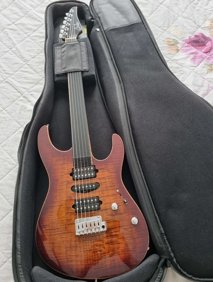 Suhr Modern Plus HSH Bengal Burst With Roasted Maple Neck 2019 - Bild 4 von 4