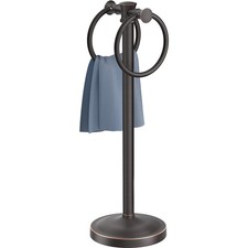 Hoimpro Hand Towel Holder Stand Bathroom Countertop Towel Bar Rack Bronze O...
