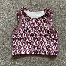 Guess Longline Activewear Sports Bra Crop Top - Size 10 - Designer