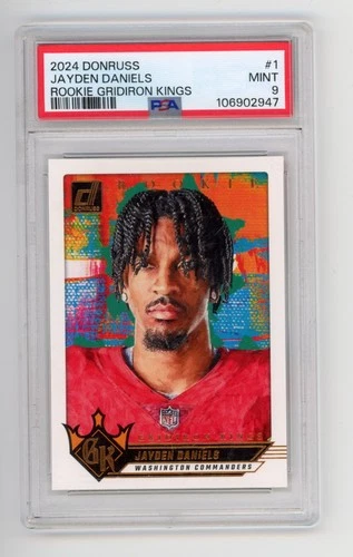 2024 Donruss Jayden Daniels Rookie Gridiron Kings #1 PSA 9