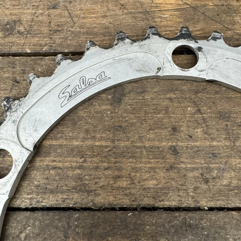 Salsa 7075 Chainring 130mm BCD 38T Made In USA Road Bike Silver Alloy Vintage - Image 2 of 4