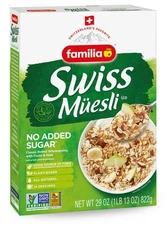 No Sugar Added Swiss Muesli 29 Ounce  Wholegrain Cereal for Breakfast 14 Serv...