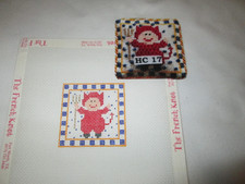 HALLOWEEN IMP-PRINCESS AND ME-HANDPAINTED NEEDLEPOINT CANVAS-STITCH GUIDE